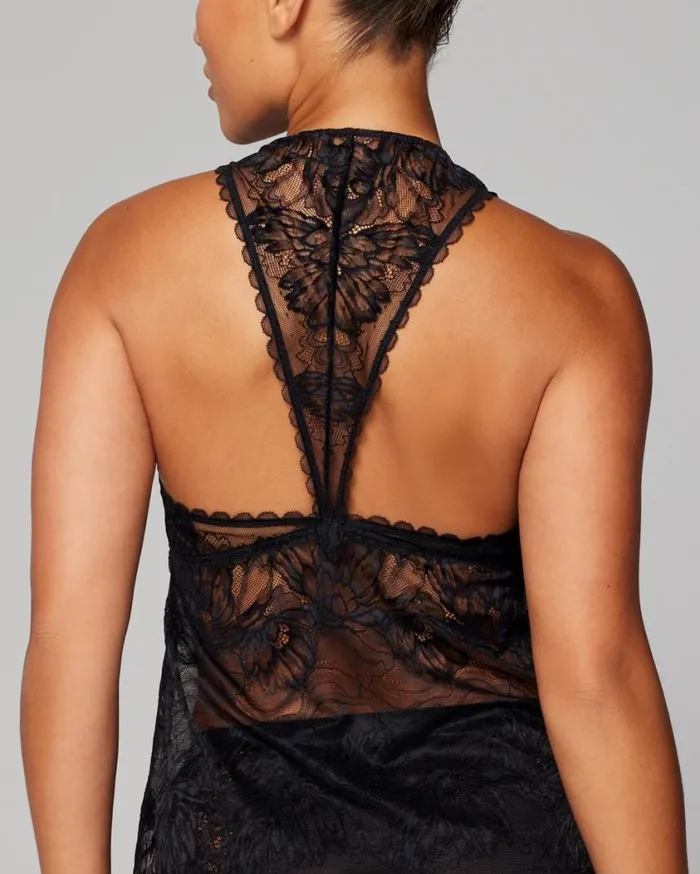 Soma Lace Tank Black Women Matching Sets and Separates