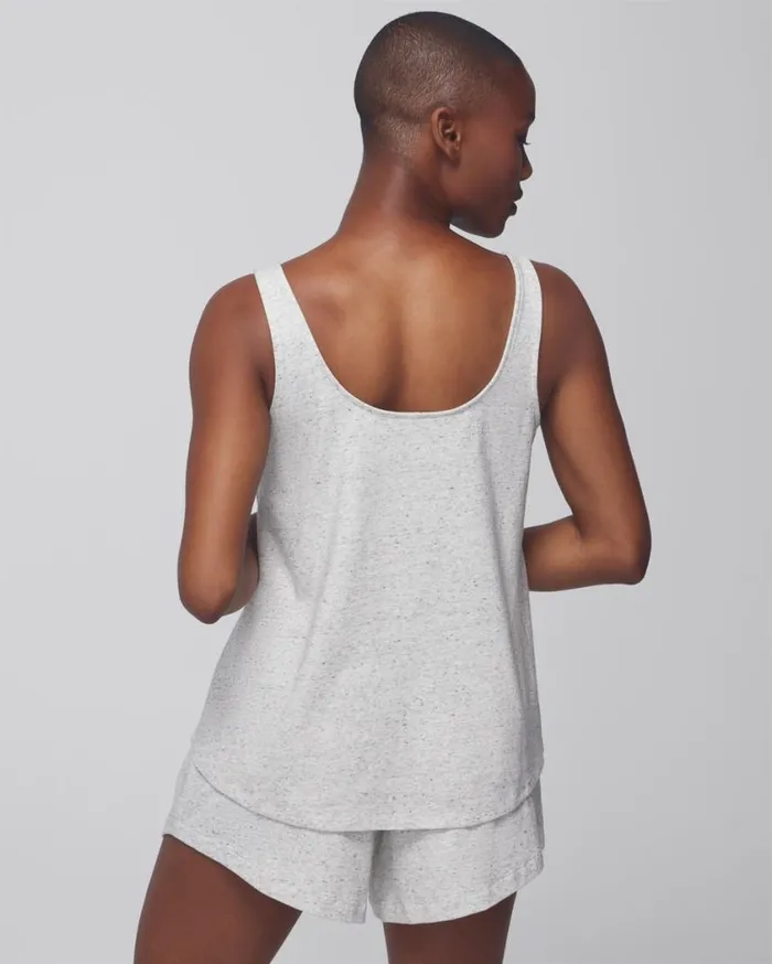 Soma Most Loved Cotton Henley Tank Heather Agate Women Matching Sets and Separates