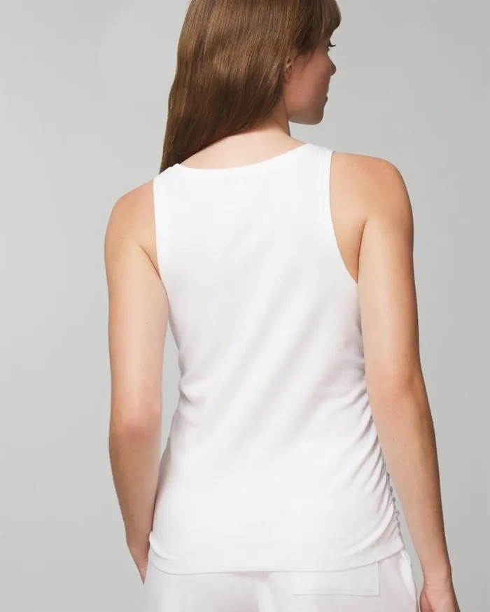 Soma Most Loved Cotton Shirred Side Tank Clay Rose Women Matching Sets and Separates