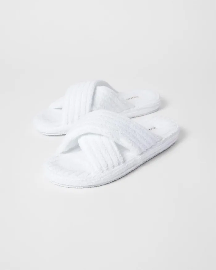 Soma Spa Slippers Optic White Women Slippers and Accessories
