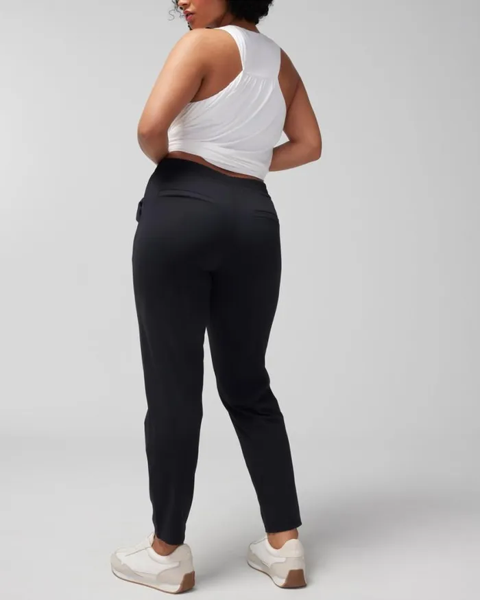 Soma Tech Knit Ankle Pants Black Women Bottoms