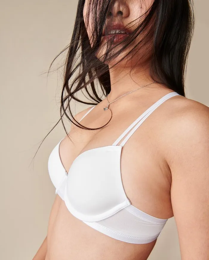 Soma TellTale The Creator Demi Bra Blank Slate White Women Bras