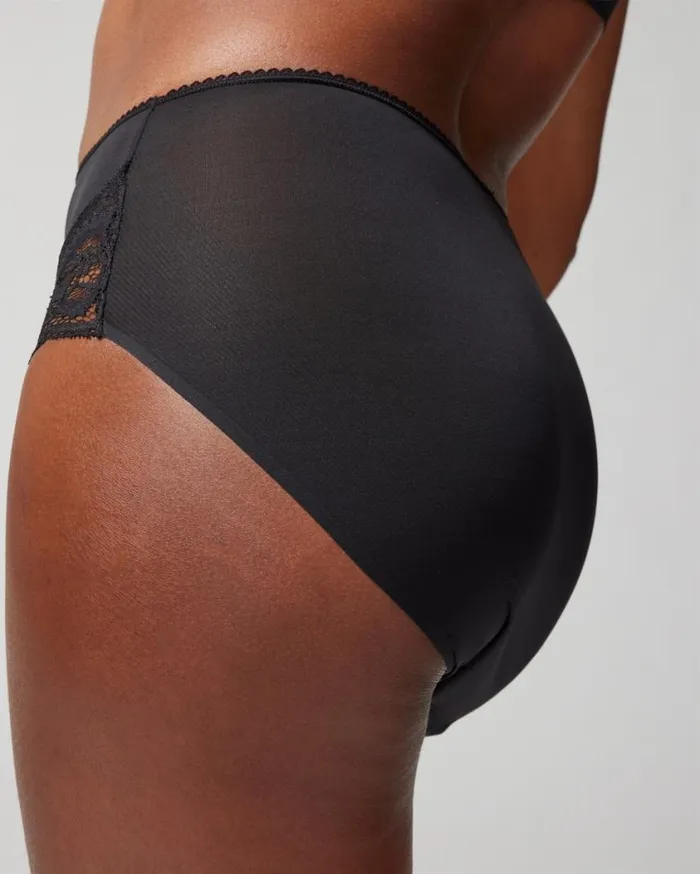 Soma Vanishing Tummy Retro Brief With Lace French Mauve Women Panties