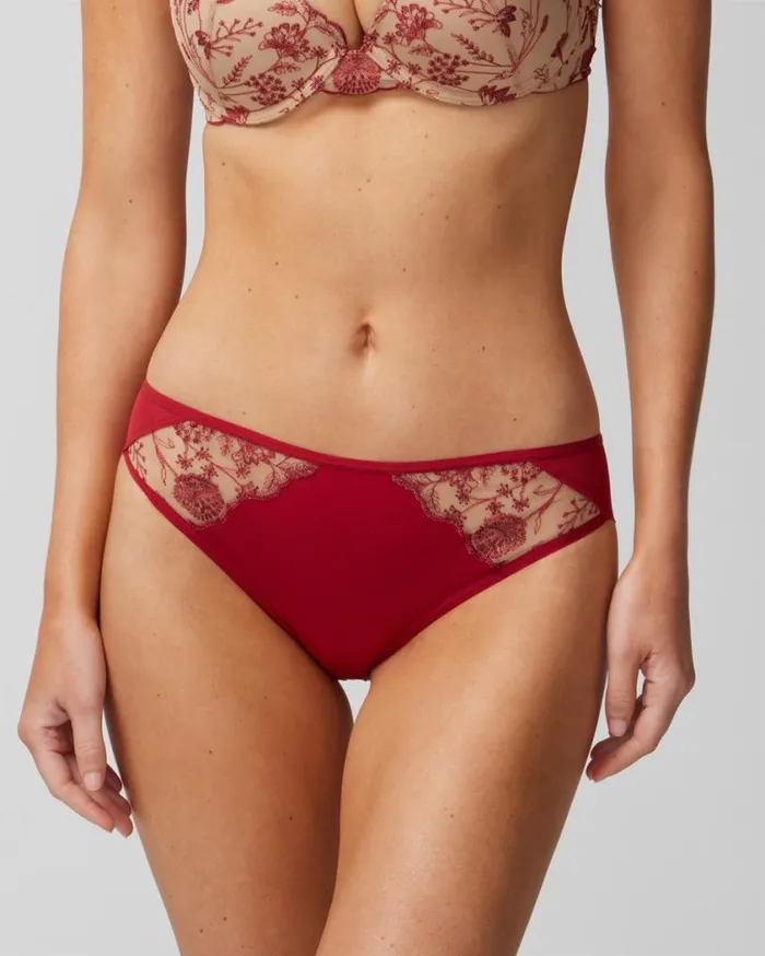 Soma Wildflower Embroidered Cheeky Prism Purple W Hush Women Panties