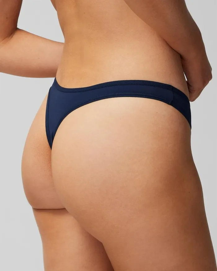 Soma Wildflower Embroidered Thong Prism Purple W Hush Women Panties