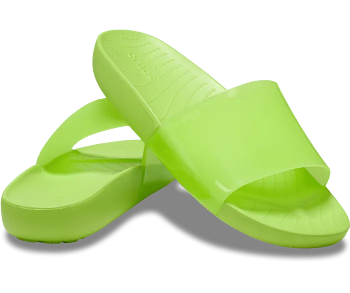 Splash Glossy Slide Limeade Women Crocs Slides