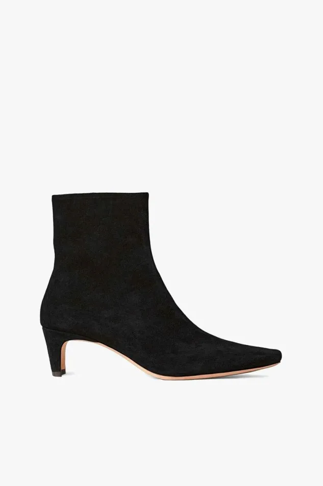 STAUD Boots WALLY ANKLE BOOT Black Suede 8211 Women