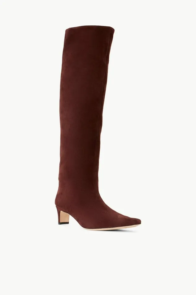STAUD Boots WALLY BOOT Mahogany Suede 8211 Women STAUD Boots WALLY BOOT Mahogany Suede 8211 Women