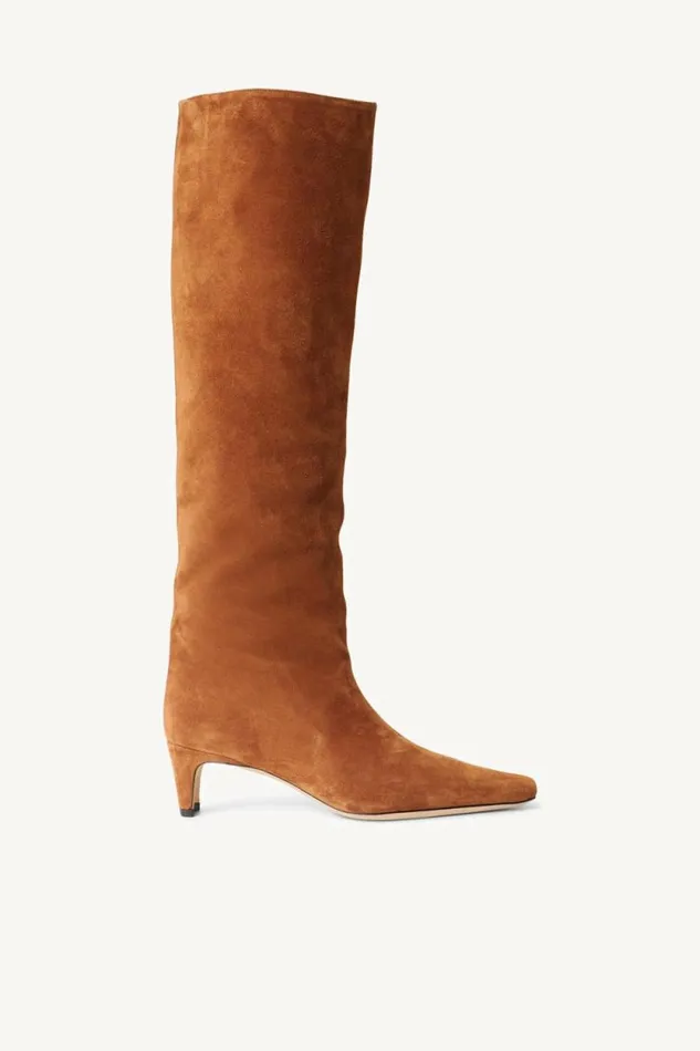 STAUD Boots WALLY BOOT Tan Suede 8211 Women