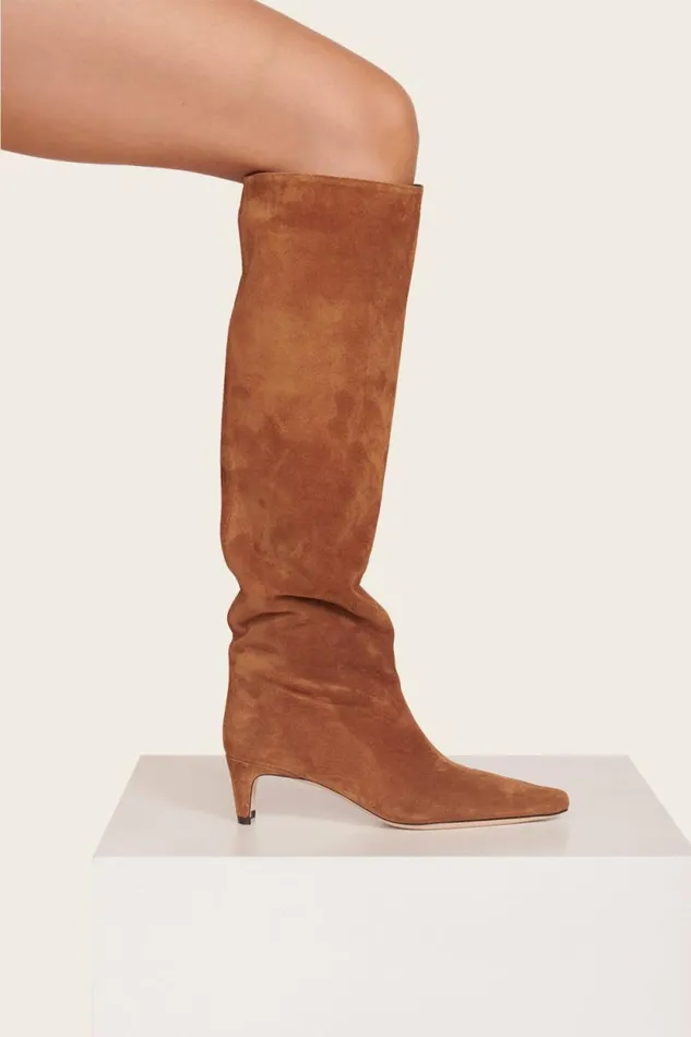 STAUD Boots WALLY BOOT Tan Suede 8211 Women