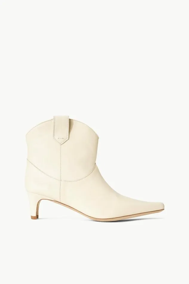 STAUD Boots WESTERN WALLY ANKLE BOOT Cream 8211 Women