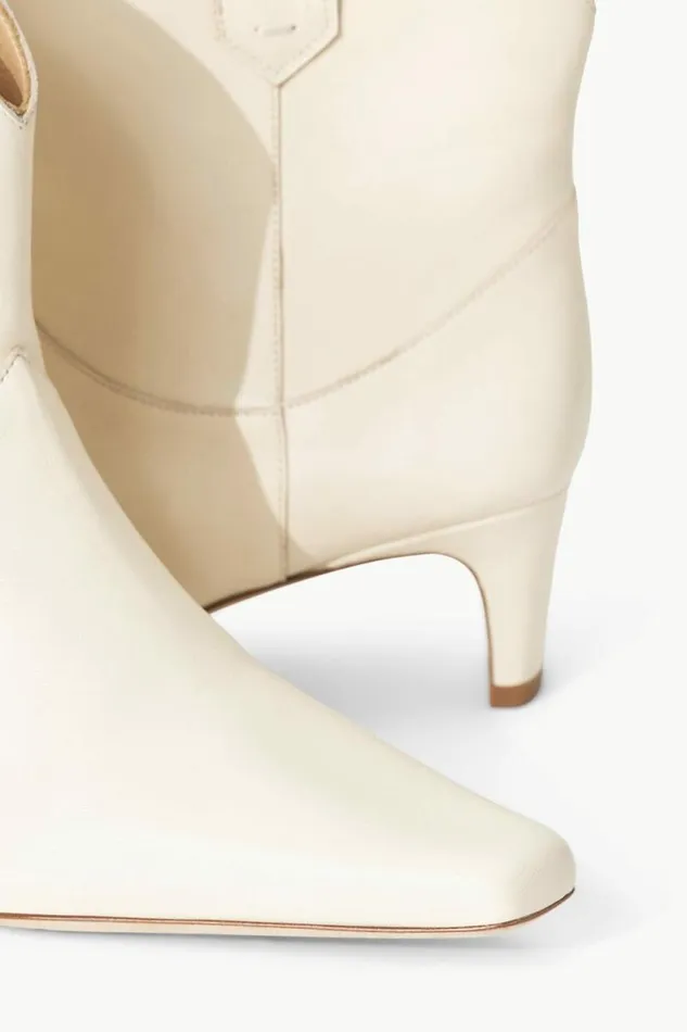 STAUD Boots WESTERN WALLY ANKLE BOOT Cream 8211 Women STAUD Boots WESTERN WALLY ANKLE BOOT Cream 8211 Women
