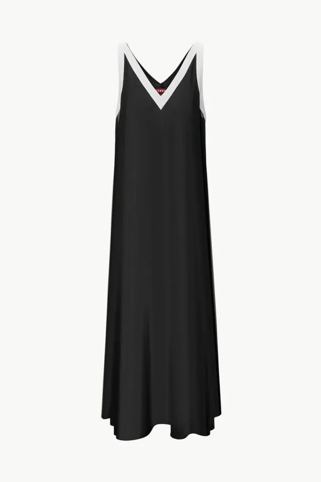 STAUD CoverUps AVELINE COVERUP DRESS Black White 8211 Women STAUD CoverUps AVELINE COVERUP DRESS Black White 8211 Women