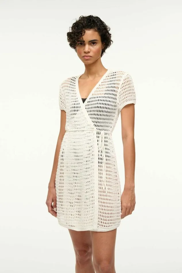 STAUD CoverUps SPRITZ COVERUP DRESS Ivory 8211 Women STAUD CoverUps SPRITZ COVERUP DRESS Ivory 8211 Women