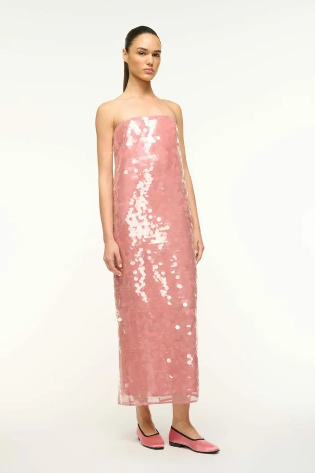 STAUD Dresses CASEY DRESS Sienna 8211 Women STAUD Dresses CASEY DRESS Sienna 8211 Women