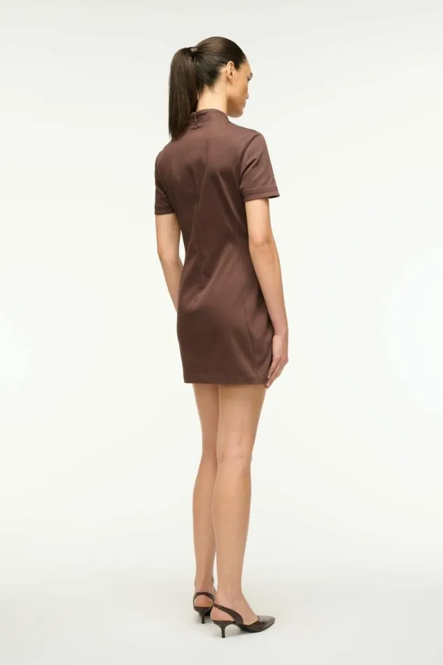 STAUD Dresses CASS DRESS Dark Chocolate 8211 Women
