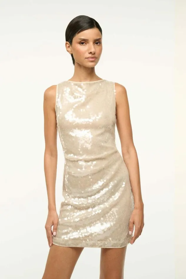 STAUD Dresses ETON DRESS Moon 8211 Women STAUD Dresses ETON DRESS Moon 8211 Women