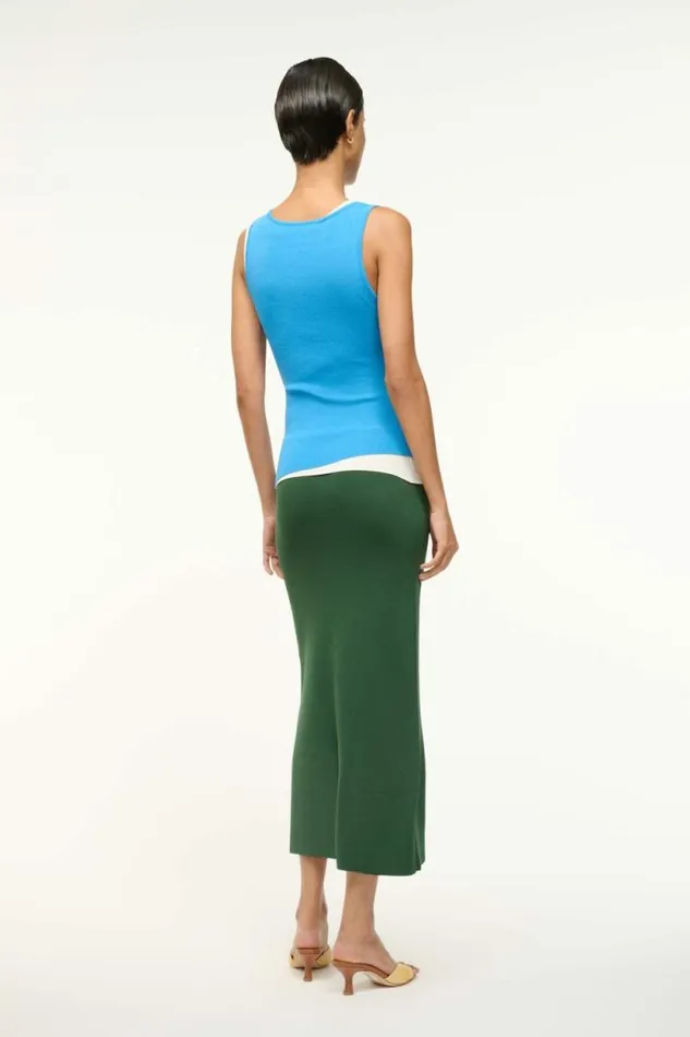STAUD Dresses HERMOSA DRESS Jungle Sky Ivory 8211 Women STAUD Dresses HERMOSA DRESS Jungle Sky Ivory 8211 Women
