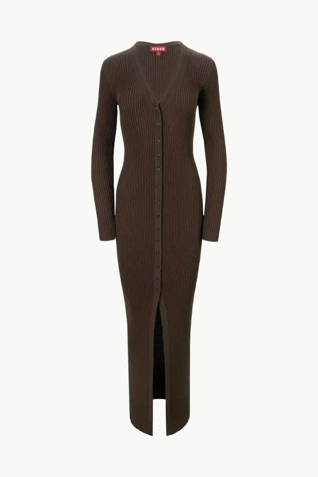STAUD Dresses MAXI SHOKO SWEATER Earth 8211 Women