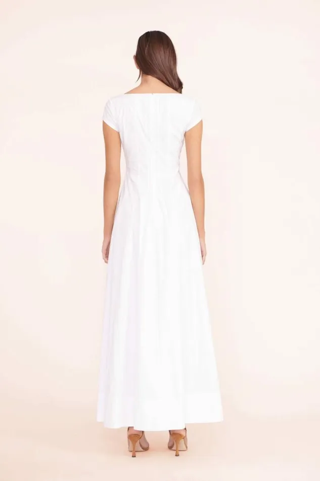 STAUD Dresses MAXI SHORT SLEEVE WELLS DRESS White 8211 Women STAUD Dresses MAXI SHORT SLEEVE WELLS DRESS White 8211 Women