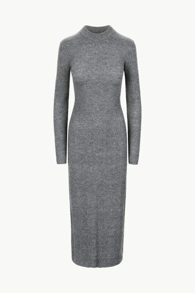 STAUD Dresses RAMONA DRESS Charcoal Grey 8211 Women STAUD Dresses RAMONA DRESS Charcoal Grey 8211 Women