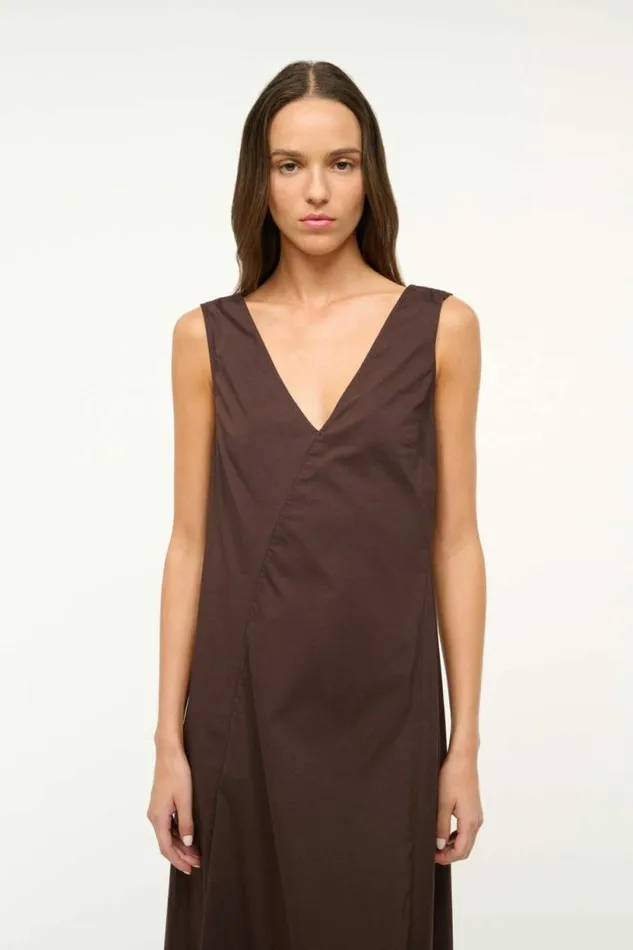 STAUD Dresses ROMA DRESS Earth 8211 Women STAUD Dresses ROMA DRESS Earth 8211 Women