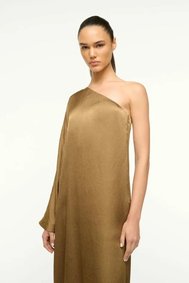 STAUD Dresses SONIA DRESS Caramel 8211 Women STAUD Dresses SONIA DRESS Caramel 8211 Women