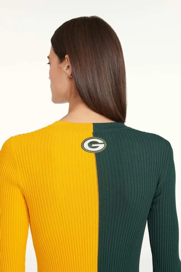 STAUD Dresses THE NFL SHOKO SWEATER Green Bay Packers 8211 Women STAUD Dresses THE NFL SHOKO SWEATER Green Bay Packers 8211 Women