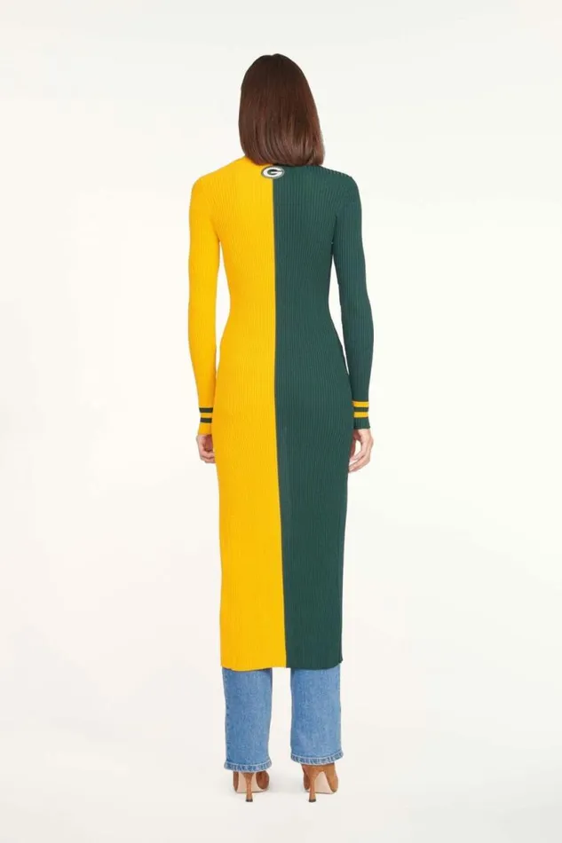 STAUD Dresses THE NFL SHOKO SWEATER Green Bay Packers 8211 Women STAUD Dresses THE NFL SHOKO SWEATER Green Bay Packers 8211 Women