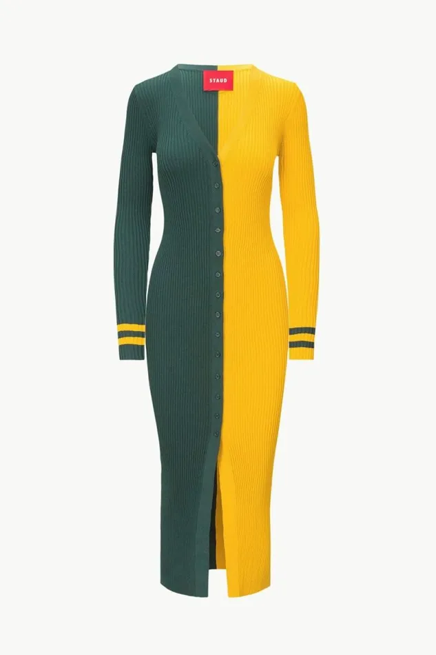 STAUD Dresses THE NFL SHOKO SWEATER Green Bay Packers 8211 Women STAUD Dresses THE NFL SHOKO SWEATER Green Bay Packers 8211 Women