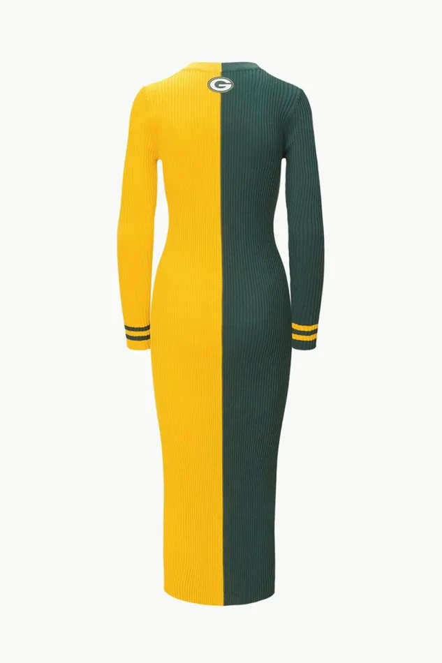 STAUD Dresses THE NFL SHOKO SWEATER Green Bay Packers 8211 Women STAUD Dresses THE NFL SHOKO SWEATER Green Bay Packers 8211 Women
