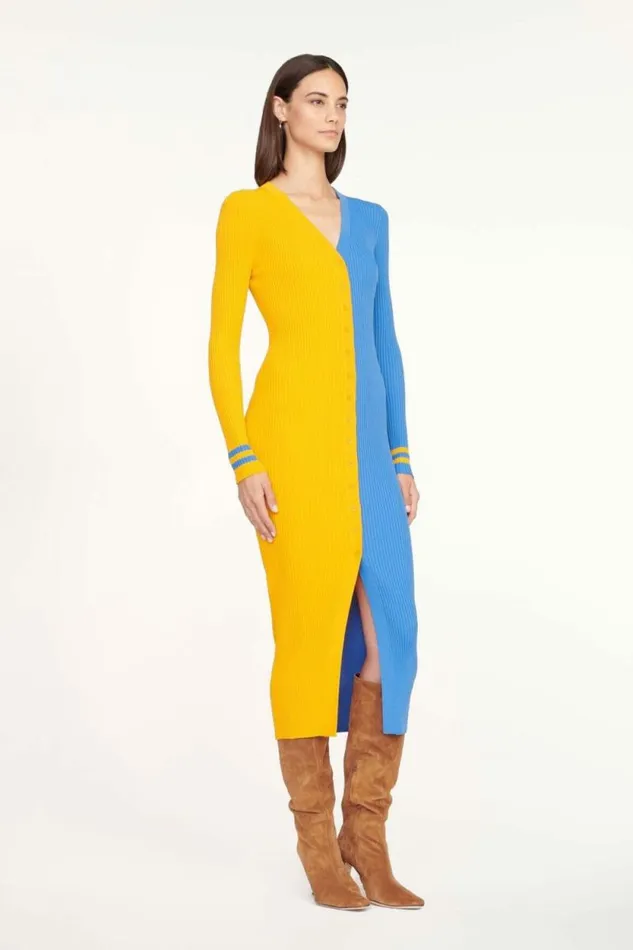 STAUD Dresses THE NFL SHOKO SWEATER Los Angeles Chargers 8211 Women STAUD Dresses THE NFL SHOKO SWEATER Los Angeles Chargers 8211 Women