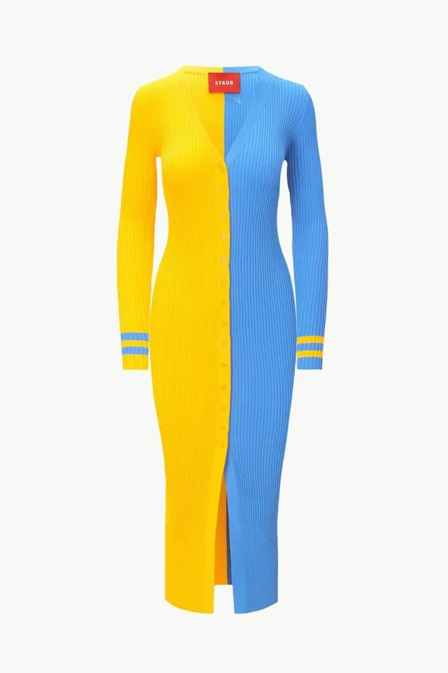 STAUD Dresses THE NFL SHOKO SWEATER Los Angeles Chargers 8211 Women STAUD Dresses THE NFL SHOKO SWEATER Los Angeles Chargers 8211 Women
