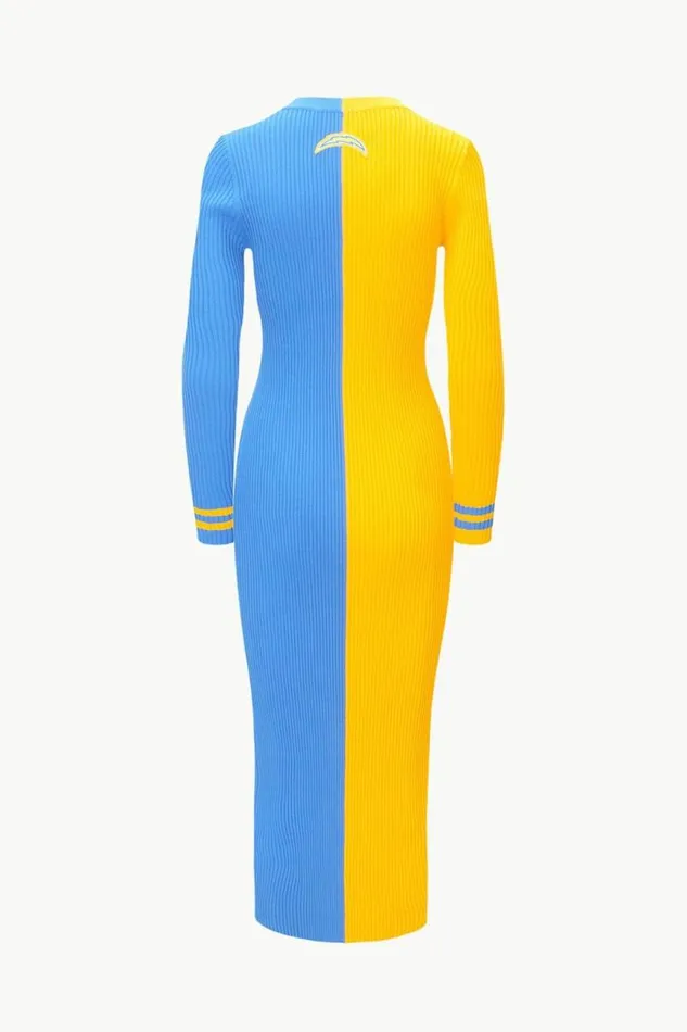 STAUD Dresses THE NFL SHOKO SWEATER Los Angeles Chargers 8211 Women STAUD Dresses THE NFL SHOKO SWEATER Los Angeles Chargers 8211 Women