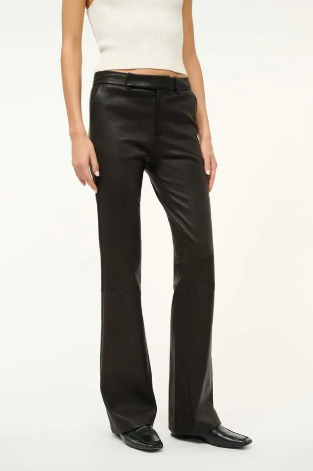 STAUD Pants and Shorts HANOVER LEATHER PANT Black 8211 Women