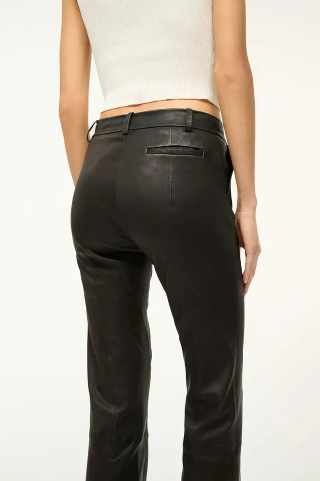 STAUD Pants and Shorts HANOVER LEATHER PANT Black 8211 Women