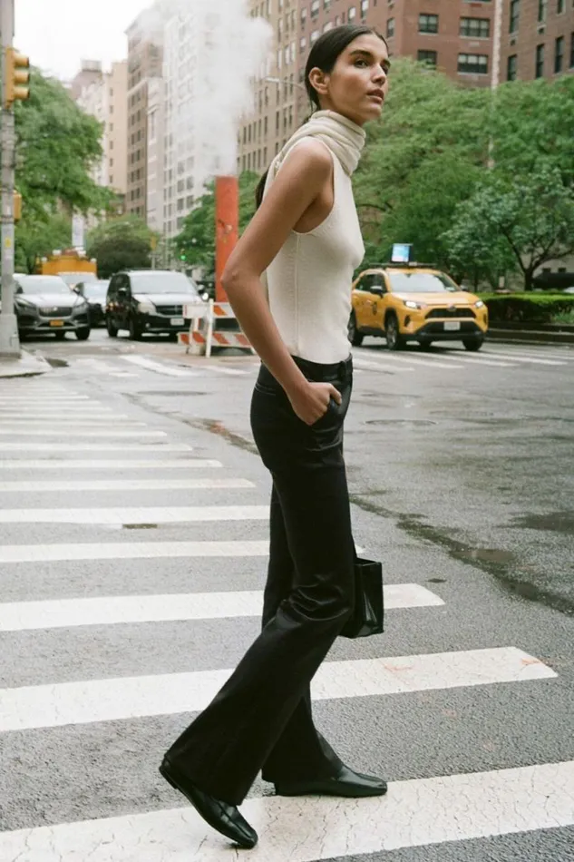 STAUD Pants and Shorts HANOVER LEATHER PANT Black 8211 Women