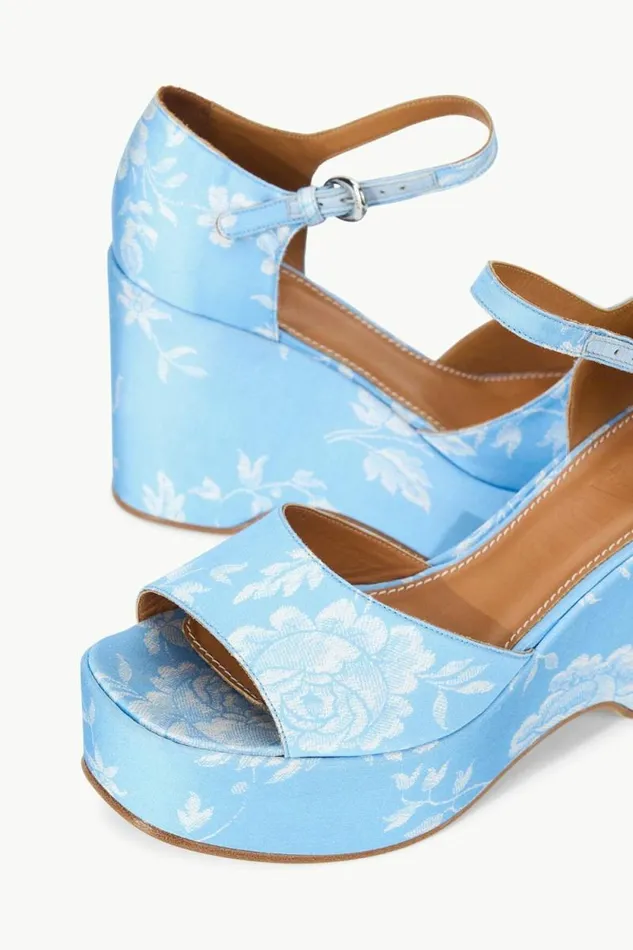 STAUD Platforms and Wedges STELLA PLATFORM SANDAL Blue Rose 8211 Women