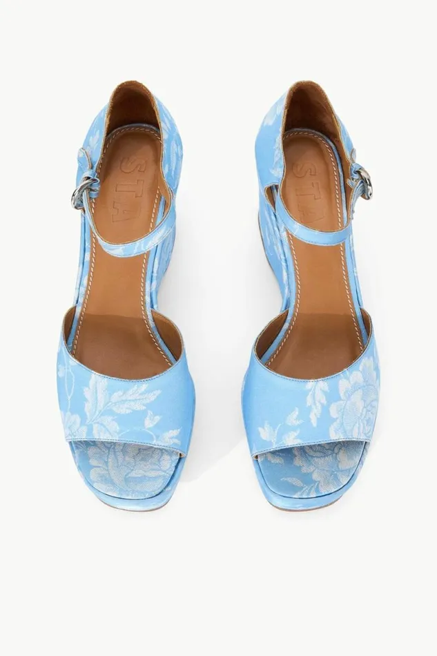 STAUD Platforms and Wedges STELLA PLATFORM SANDAL Blue Rose 8211 Women