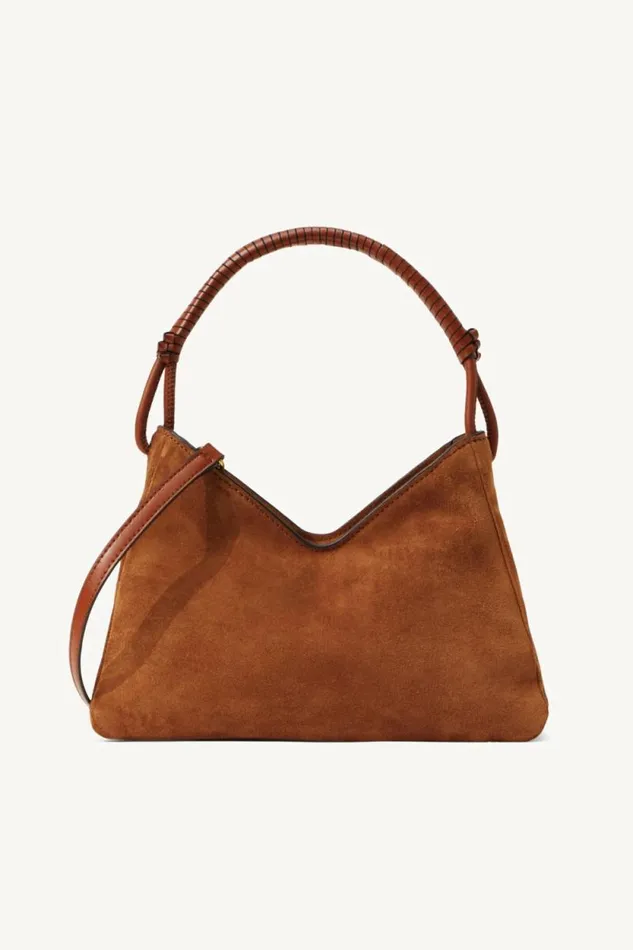 STAUD Shoulder VALERIE SHOULDER BAG Tan Suede 8211 Women