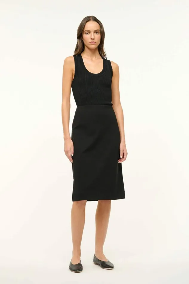 STAUD Skirts PASCALE PENCIL SKIRT Black 8211 Women