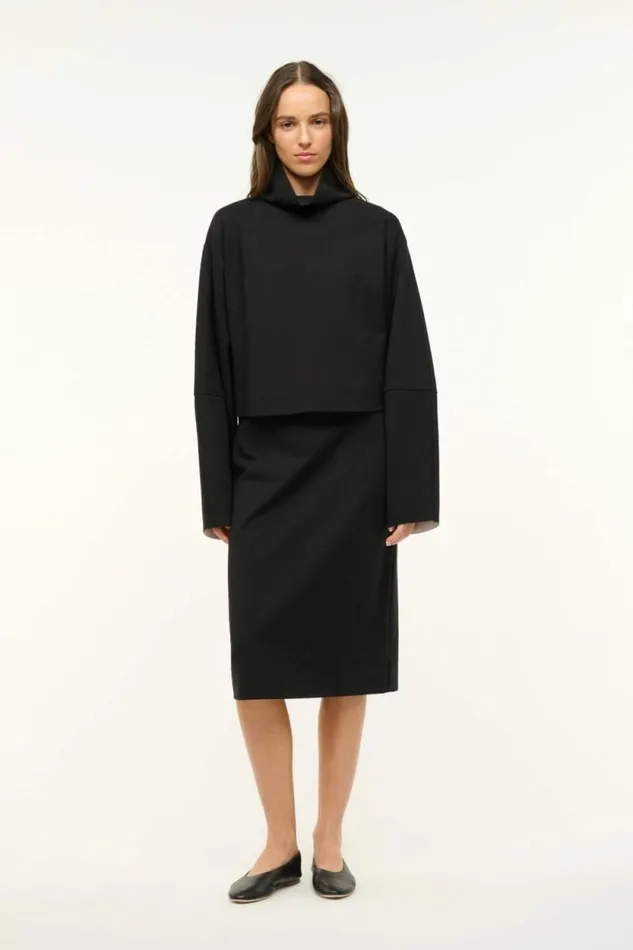 STAUD Skirts PASCALE PENCIL SKIRT Black 8211 Women STAUD Skirts PASCALE PENCIL SKIRT Black 8211 Women