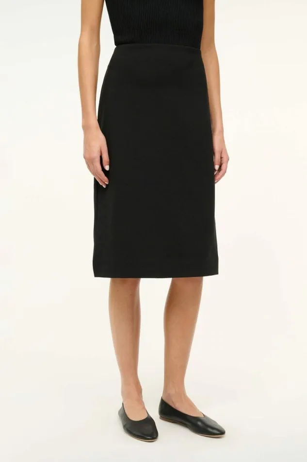 STAUD Skirts PASCALE PENCIL SKIRT Black 8211 Women STAUD Skirts PASCALE PENCIL SKIRT Black 8211 Women