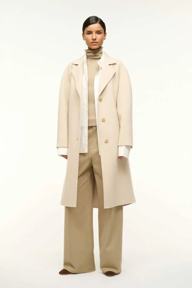 STAUD STAUD and Wrangler CHRYSALIS COAT Oyster 8211 Women