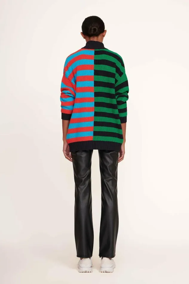 STAUD Sweaters HAMPTON SWEATER Cabana Stripe Multi 8211 Women