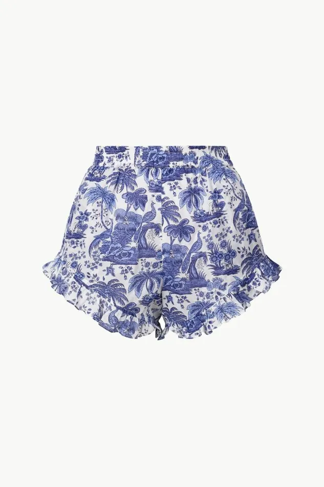 STAUD Swim BOYANA SHORT Blue Toile 8211 Women