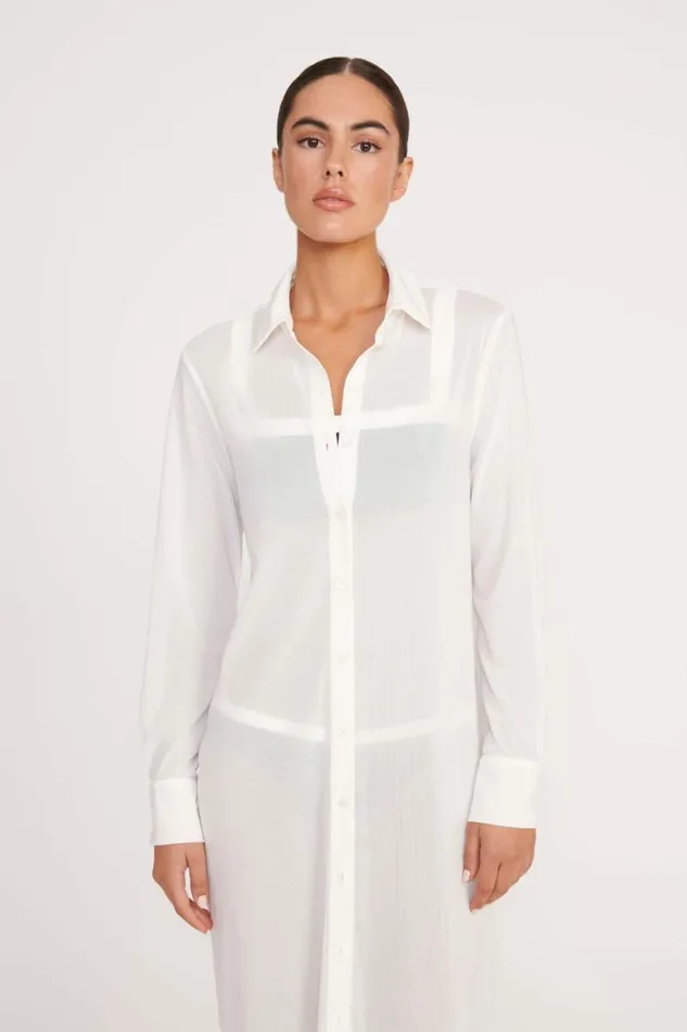 STAUD Swim VITA DRESS White 8211 Women