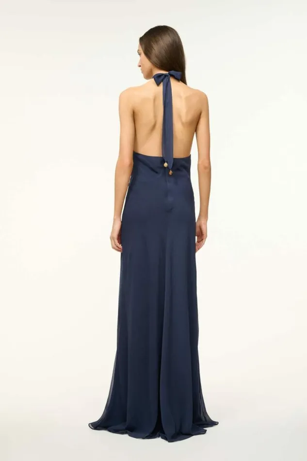 STAUD The Evening Edit DAWN MAXI DRESS Navy 8211 Women STAUD The Evening Edit DAWN MAXI DRESS Navy 8211 Women