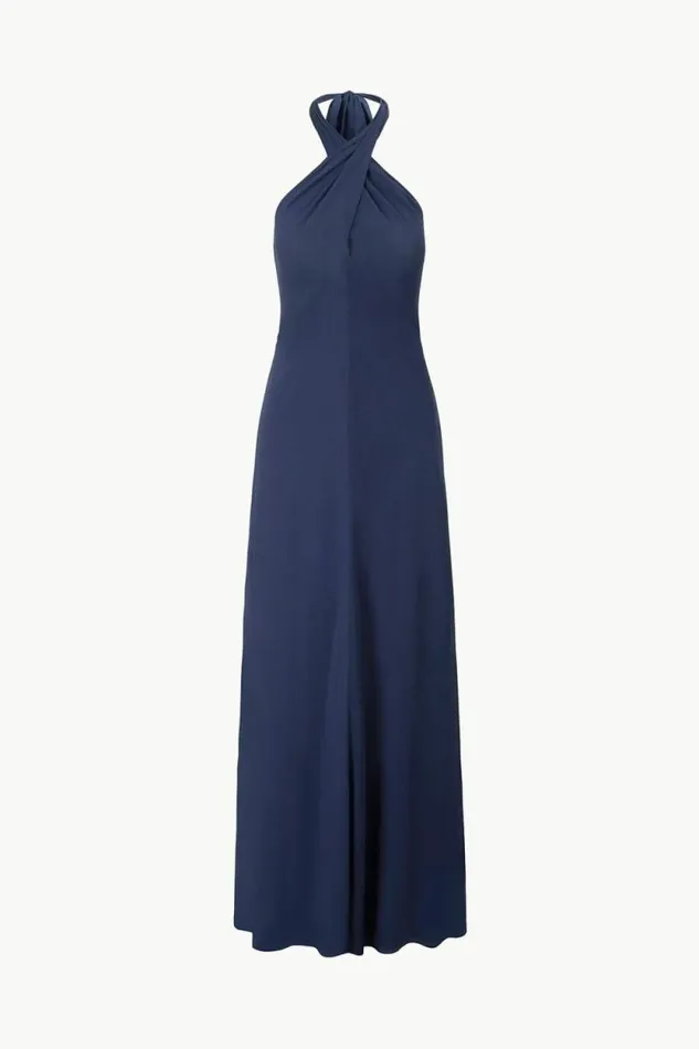 STAUD The Evening Edit DAWN MAXI DRESS Navy 8211 Women STAUD The Evening Edit DAWN MAXI DRESS Navy 8211 Women