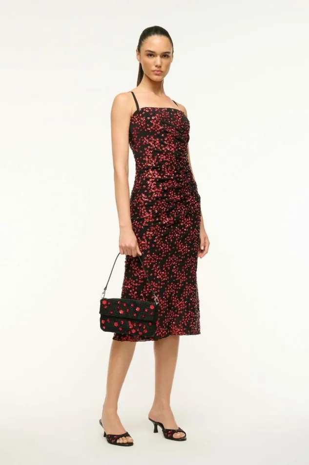 STAUD The Evening Edit TIMMY SHOULDER BAG Poppy 8211 Women STAUD The Evening Edit TIMMY SHOULDER BAG Poppy 8211 Women